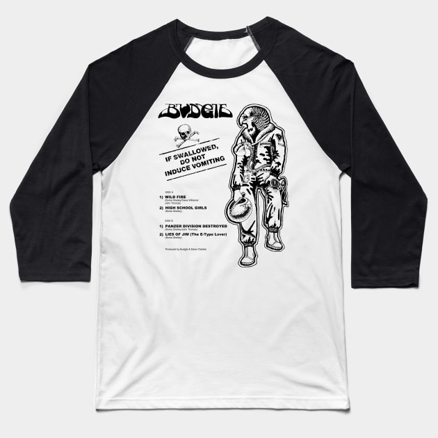 Budgie Band If Swallowed Do Not Induce Vomiting Baseball T-Shirt by Lima's